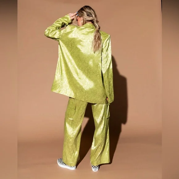 Dressed in LaLa Lucky Girl Jacquard Cargo Pants Small - Picture 6 of 6